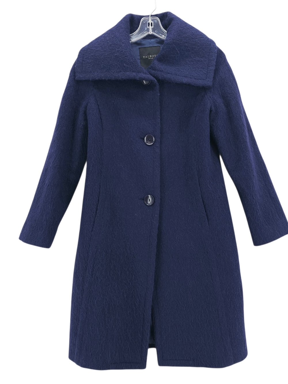 TALBOTS Wool Alpaca Coat Blue/Purple Size 2 PETITE